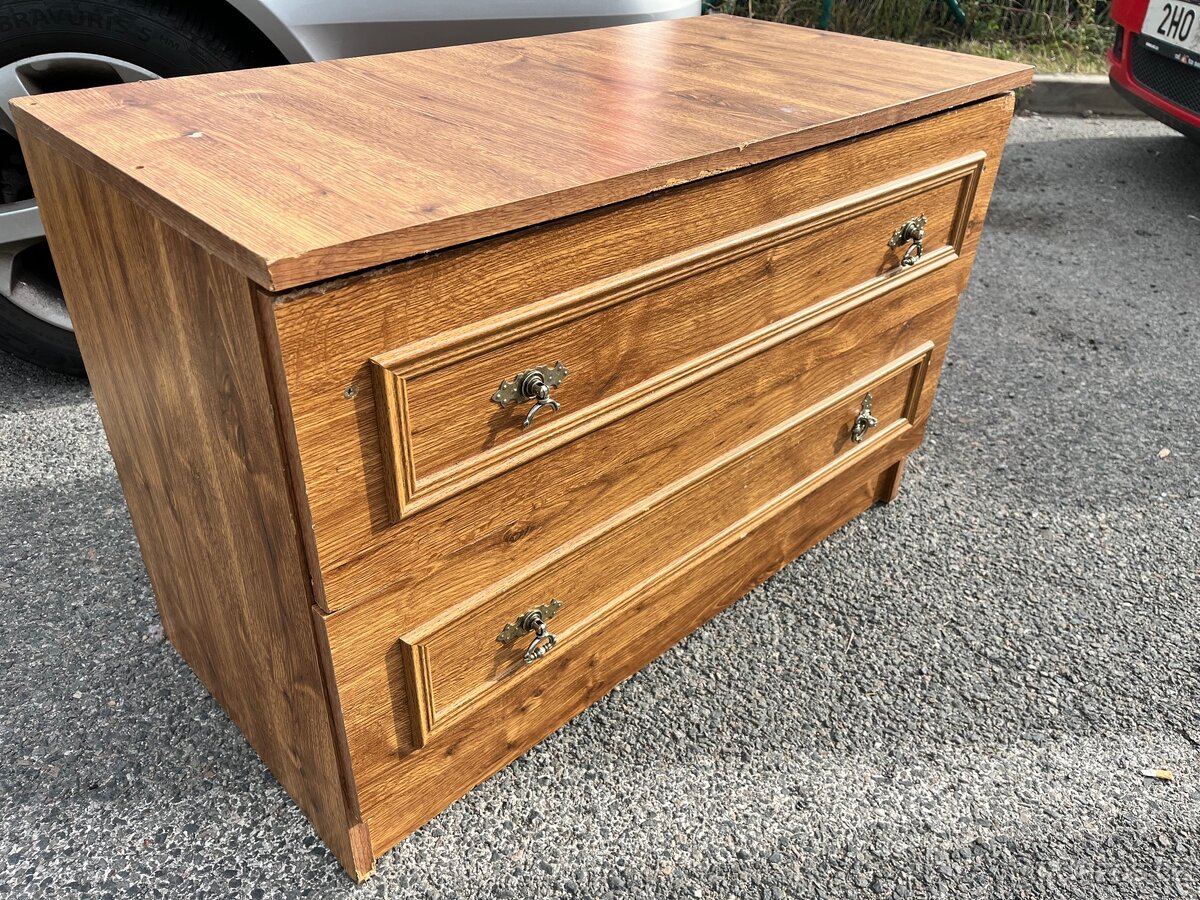 Vintage komoda - 2 šuplíky - 2