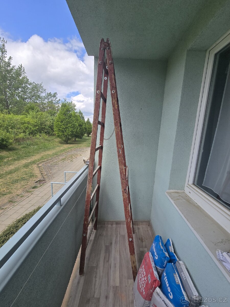 Dřevený žebřík 250cm dvoják - 2