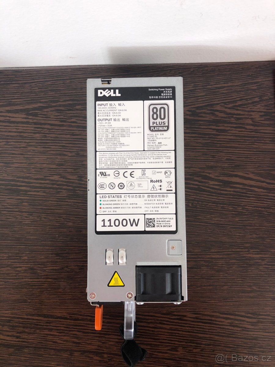 Napájecí zdroj 1100 W serveru Dell PowerEdge - 2