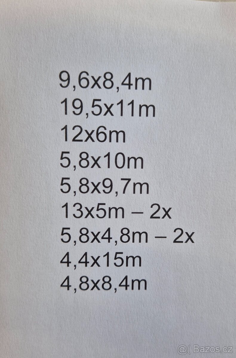 Zakrývací plachty pevné - 2