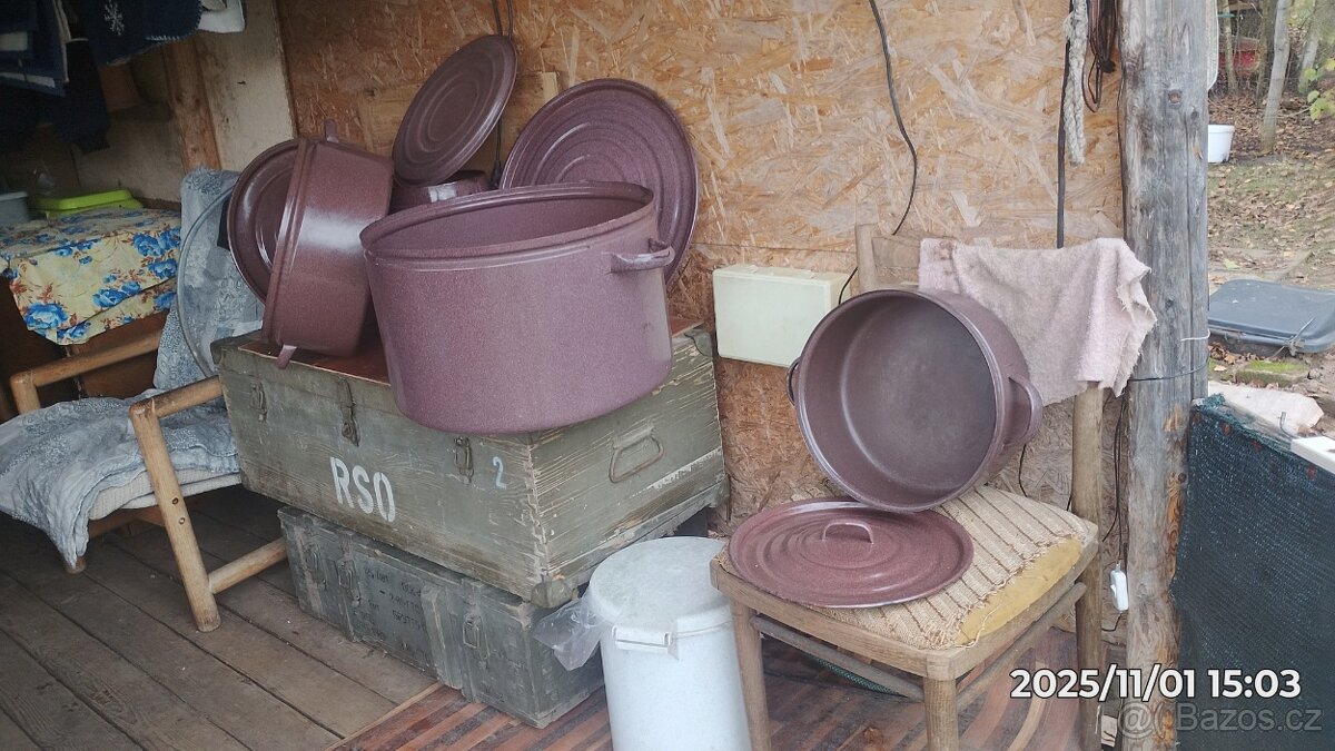 Prodej velkého nádobí, příslušenství na zabíjěčku - 2