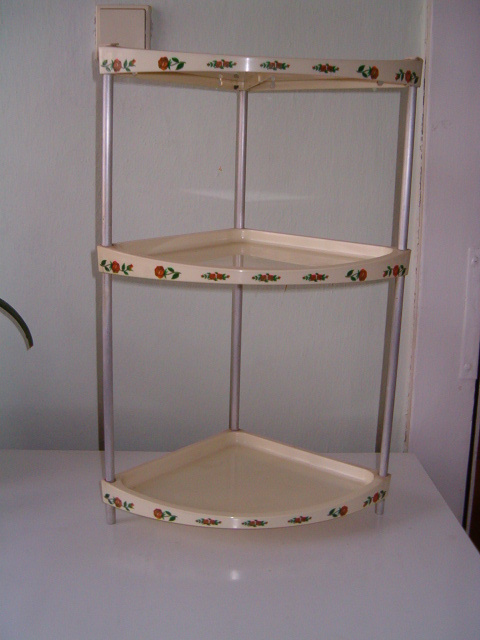 Retro poličky, stolky, slunečník, schránky, botník, suš - 2