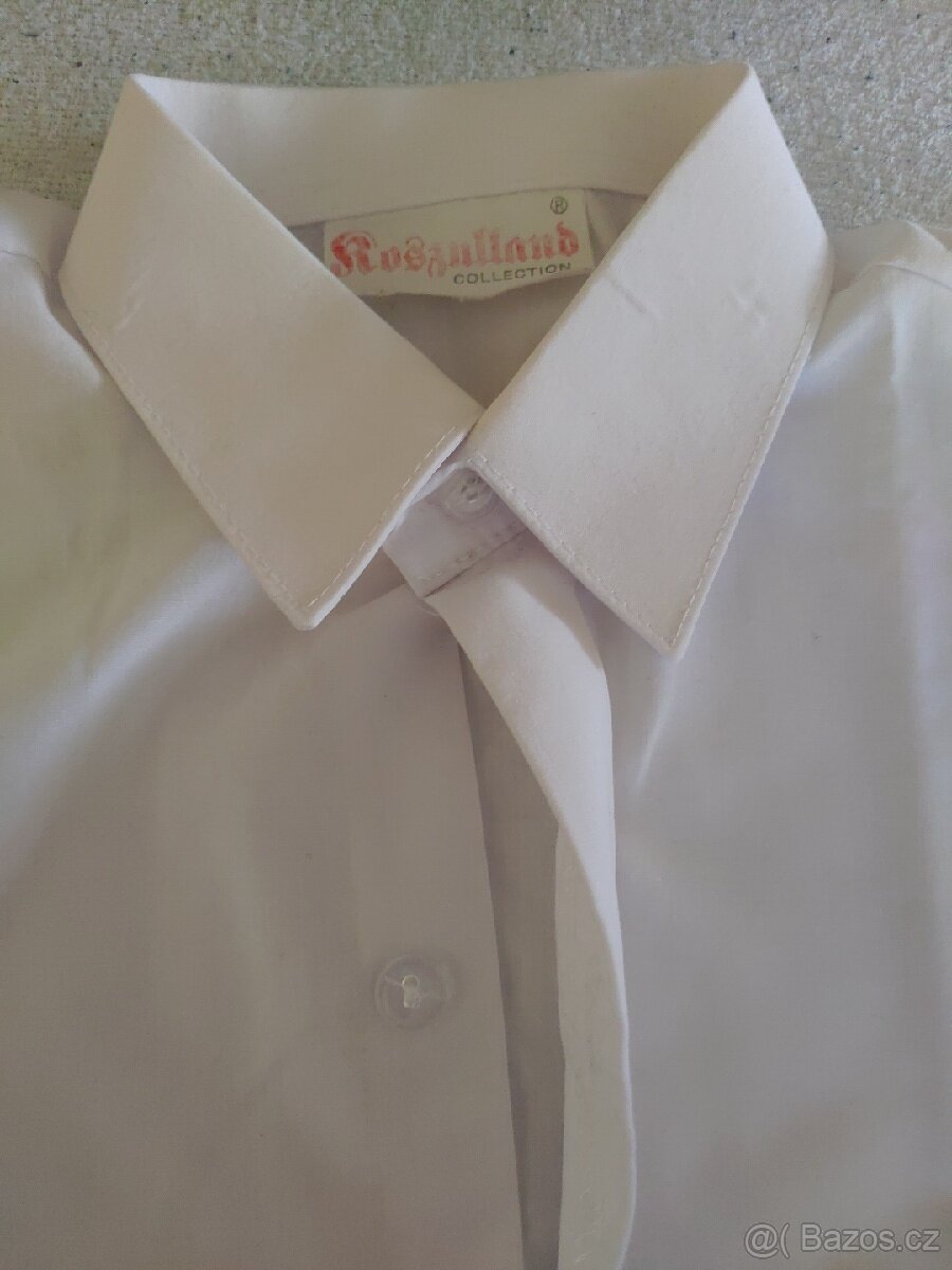 Dětské bílé košile vel.cca 134 - 2