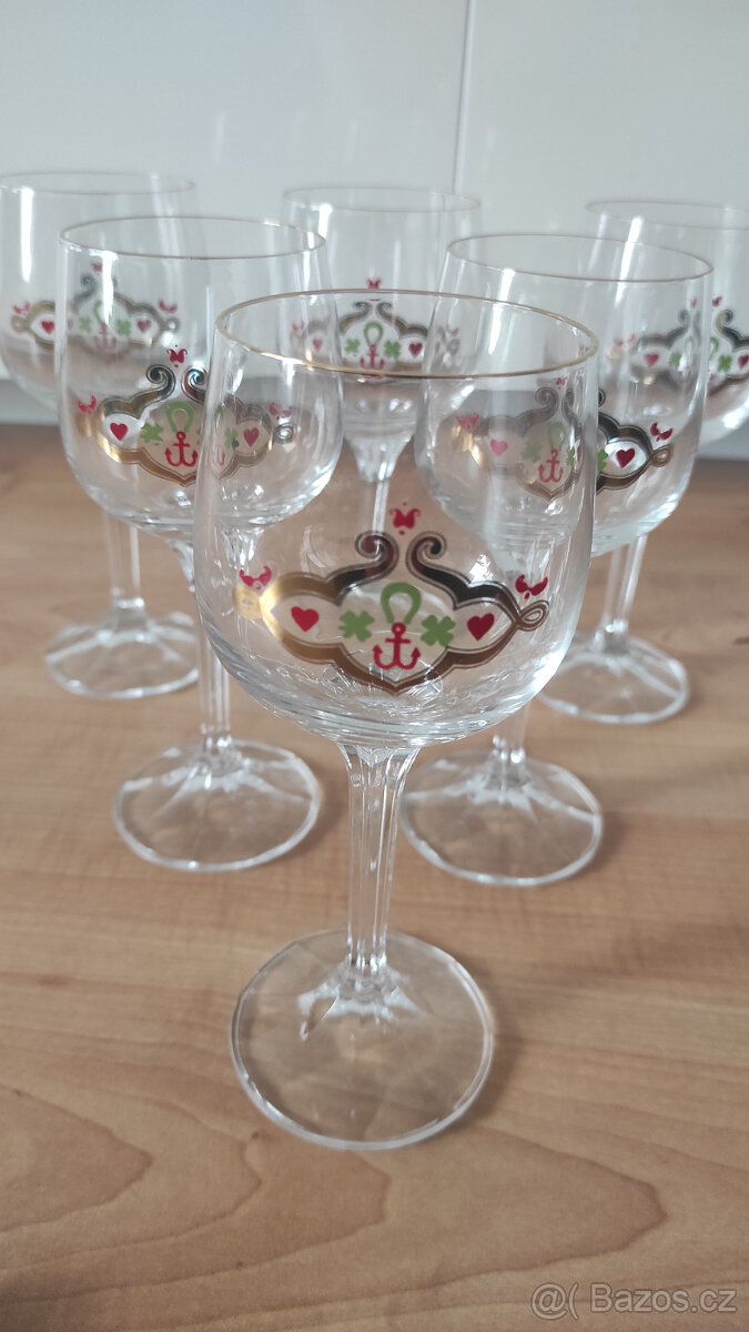 Retro skleničky - sada - 2