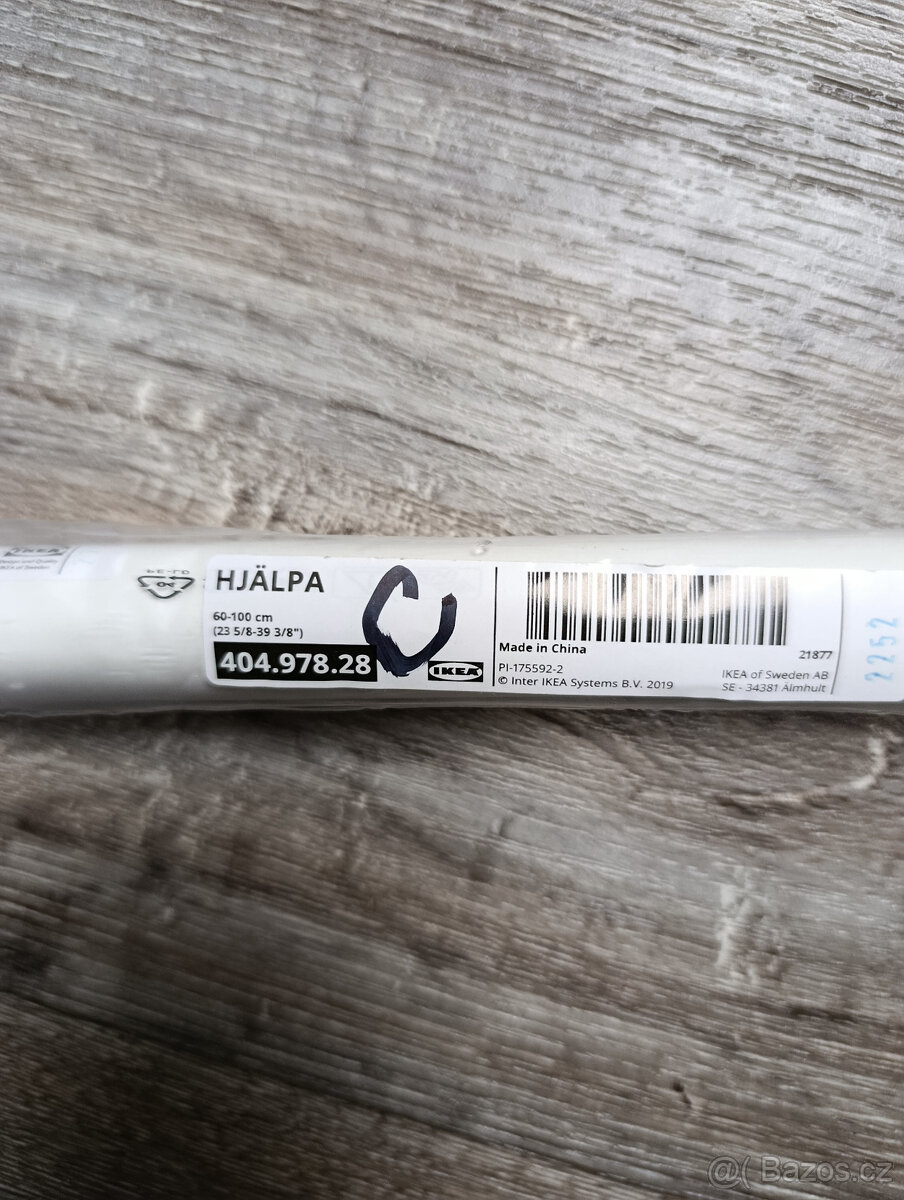 HJÄLPA lišty + šatní tyč - 2