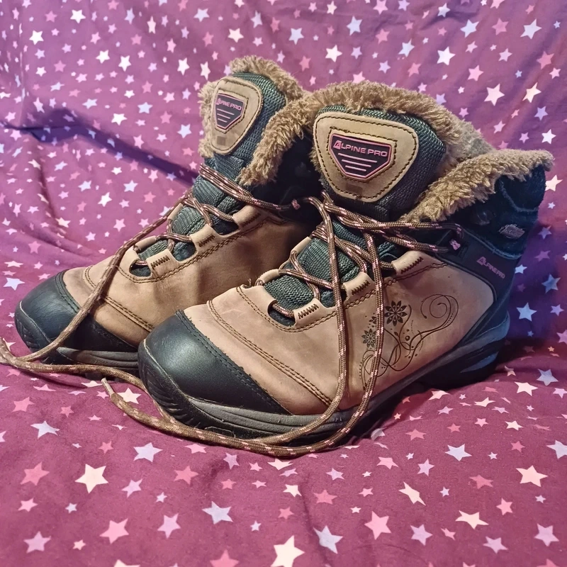 Zateplené trekové boty Alpine pro - 2