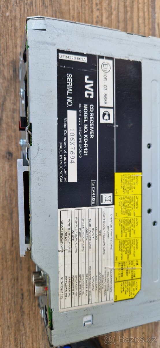 Autorádio JVC - 2