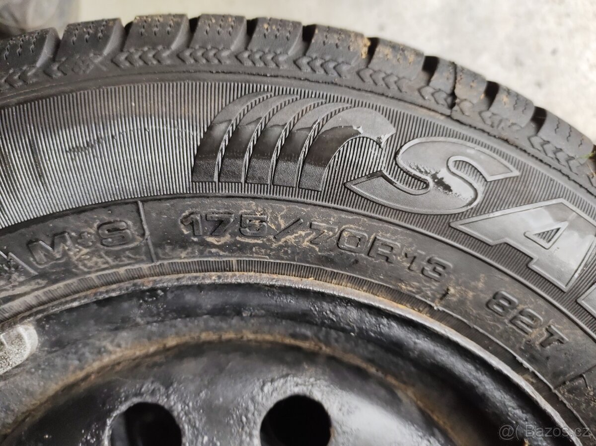 175/70 r13 m+s sava eskimo - 2ks zimní pneu - 8mm - 2