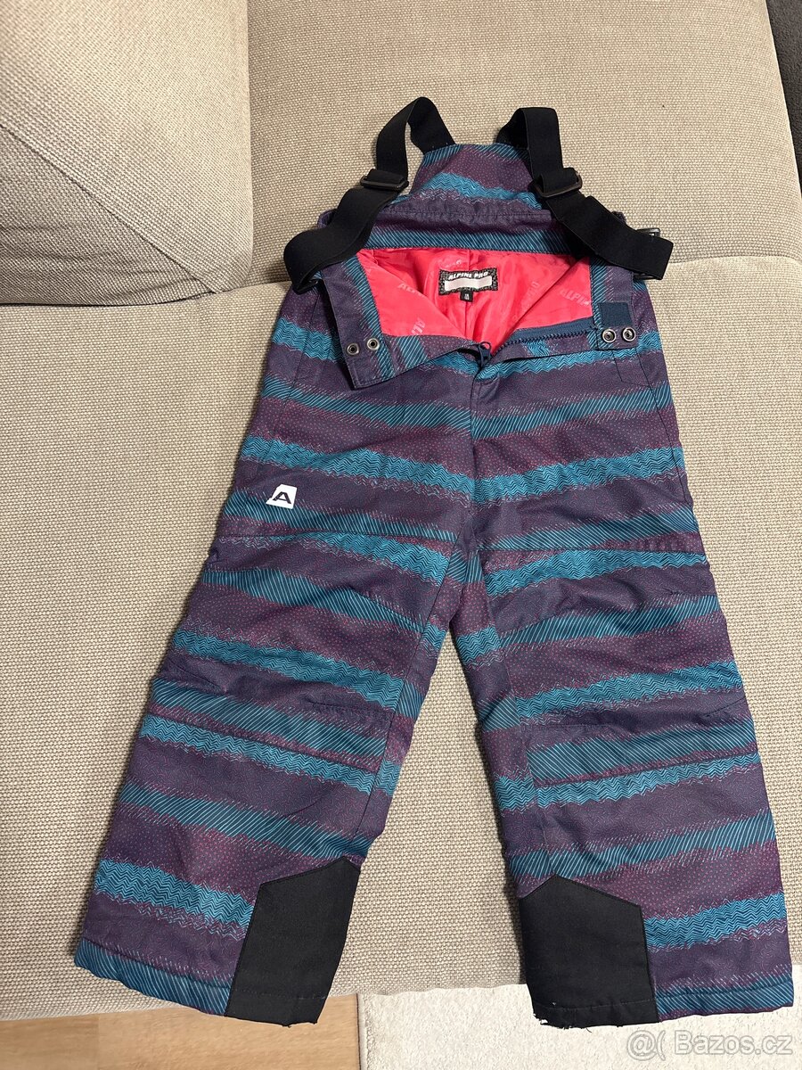 Lyžařské kalhoty oteplováky vel. 166/122, zn, Alpine Pro - 2