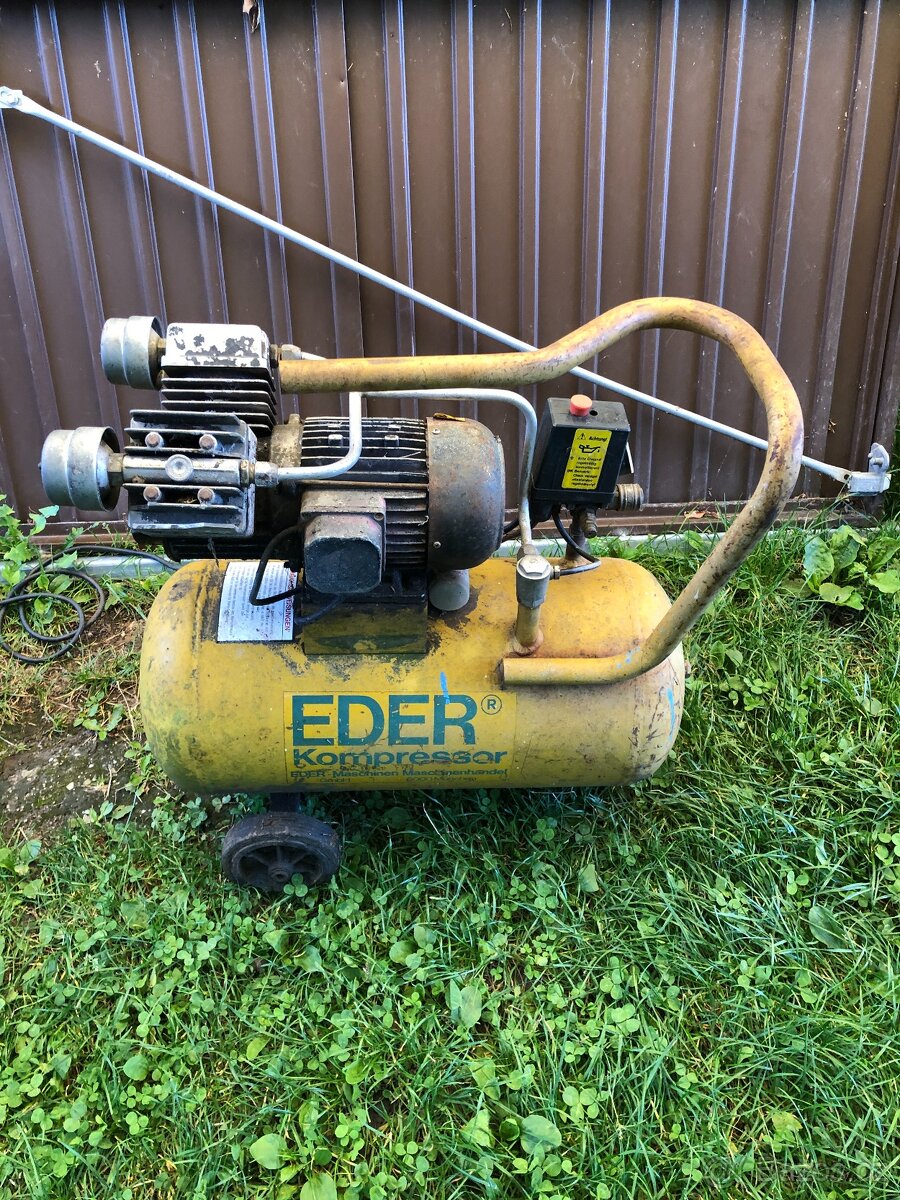Dvoustupnový německý kompresor EDER 10bar - 2