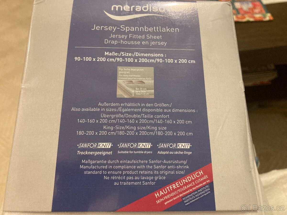 Jerseyové napínací prostěradlo 90-100x200cm - 2