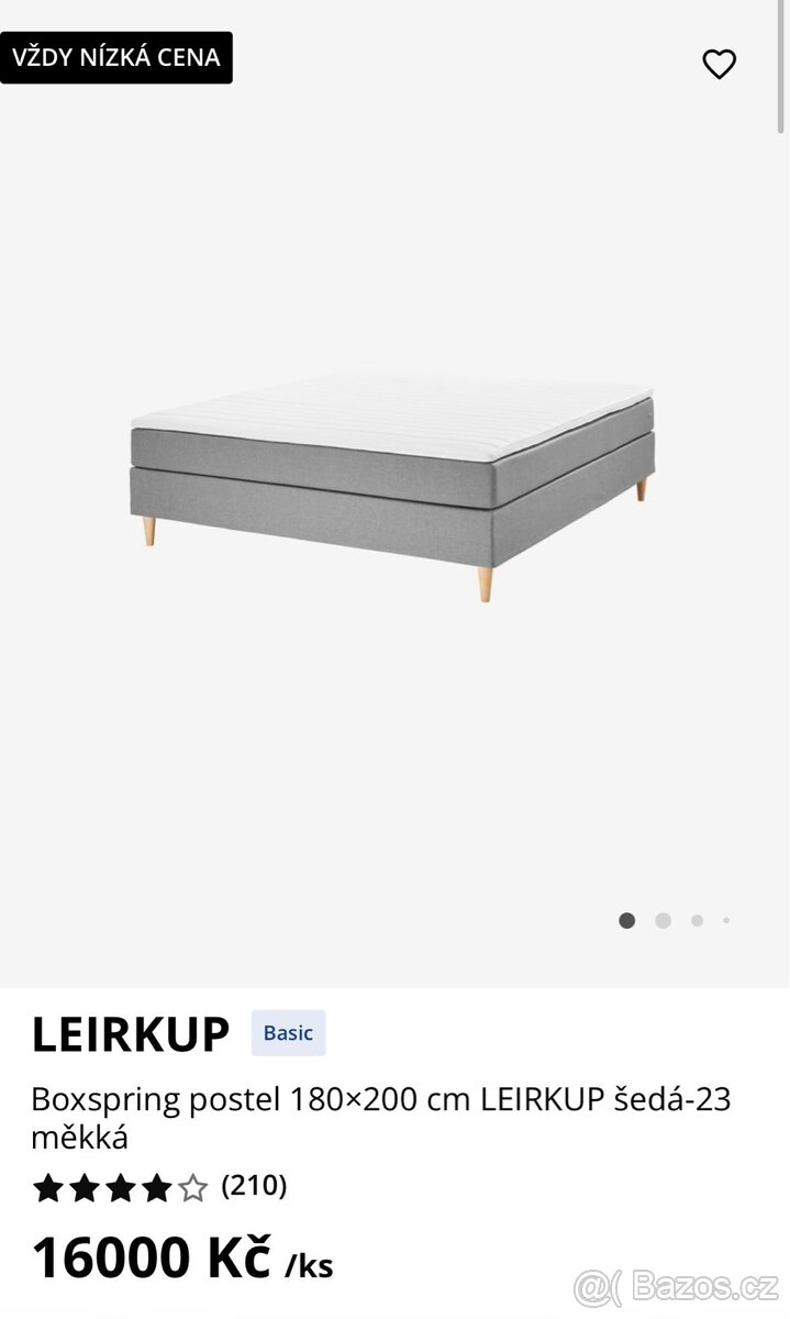 Boxspring dvě postele 180x200 - 2