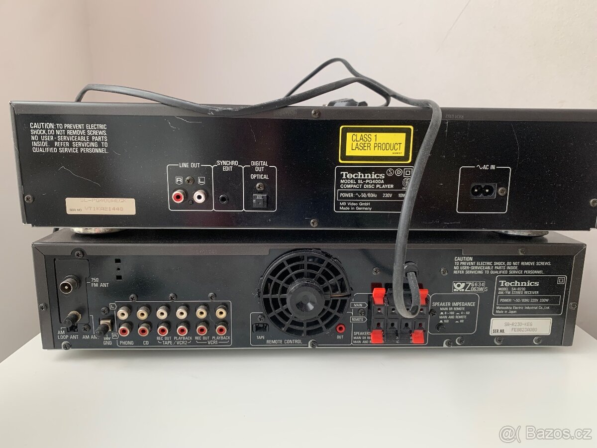 Sestava reciever + cd Technics - 2