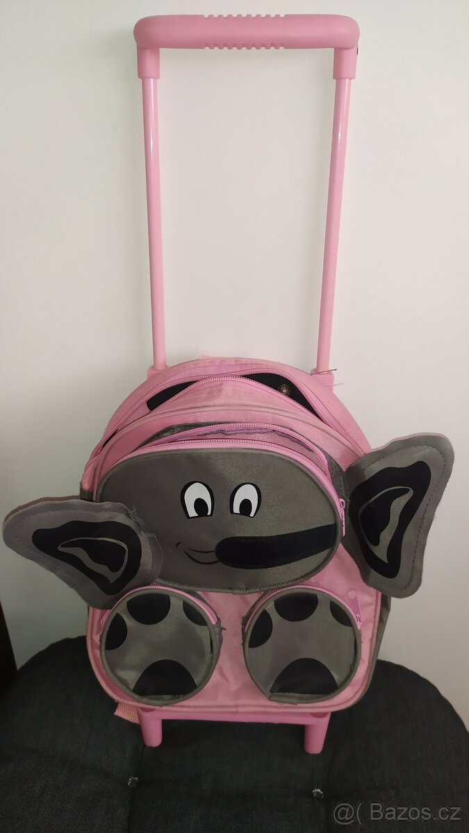 Super - dětský batůžek na kolečkách - Sloník (2v1) - 2