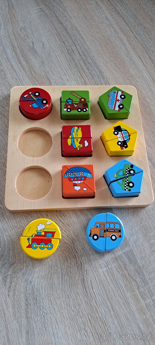 Dřevěná skládačka. - 2