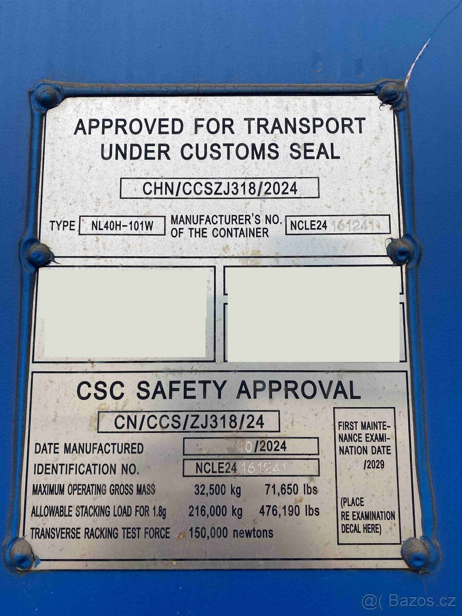 Prodej 12m lodního kontejneru – 40’ HC - 2