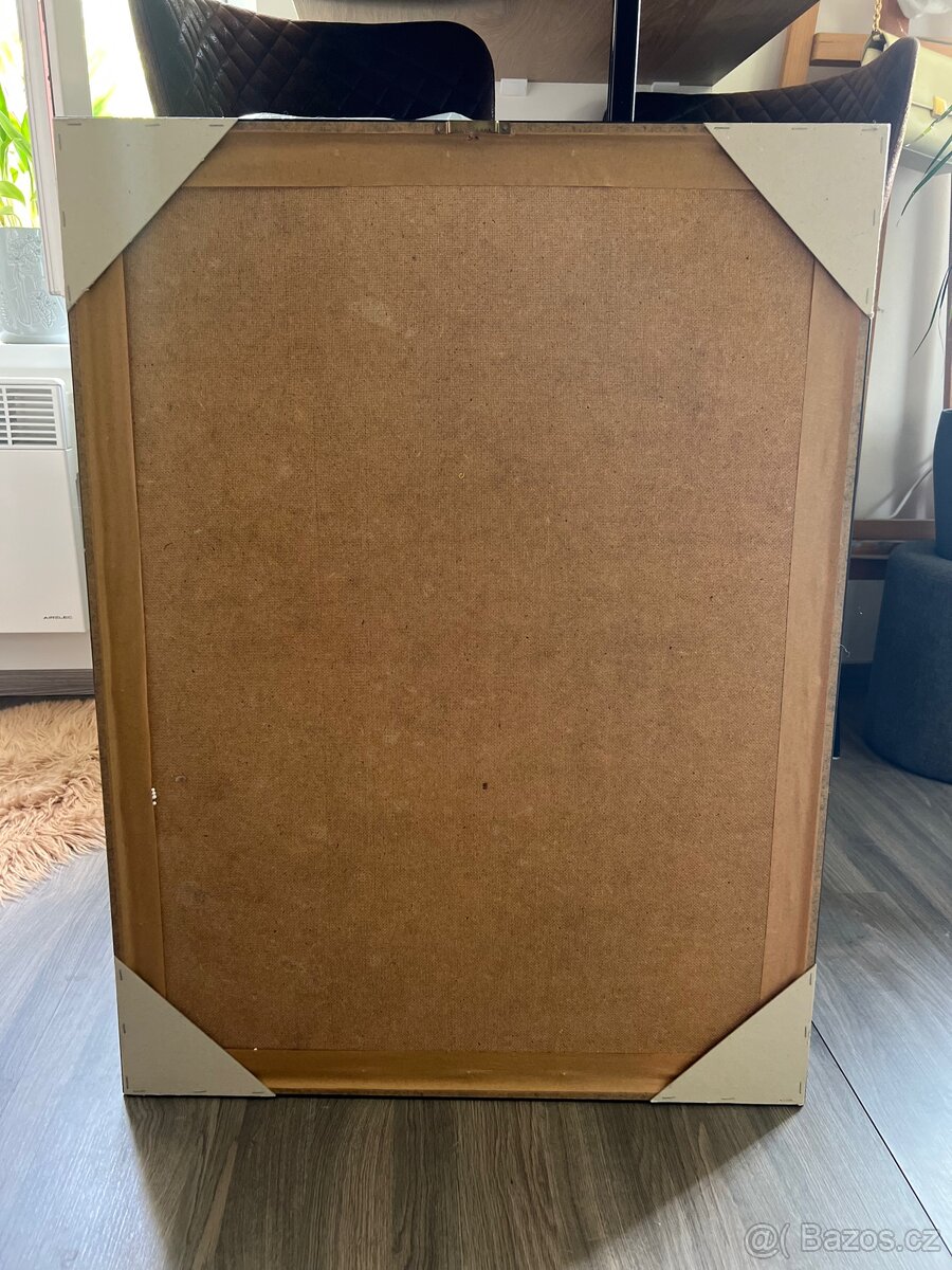 Černobílý zarámovaný obraz - 2