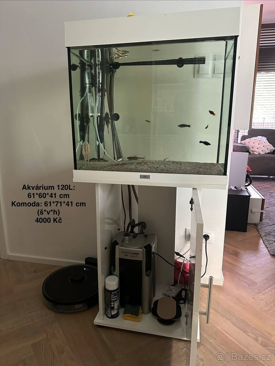 Akvarium 120L + přislušenství - 2