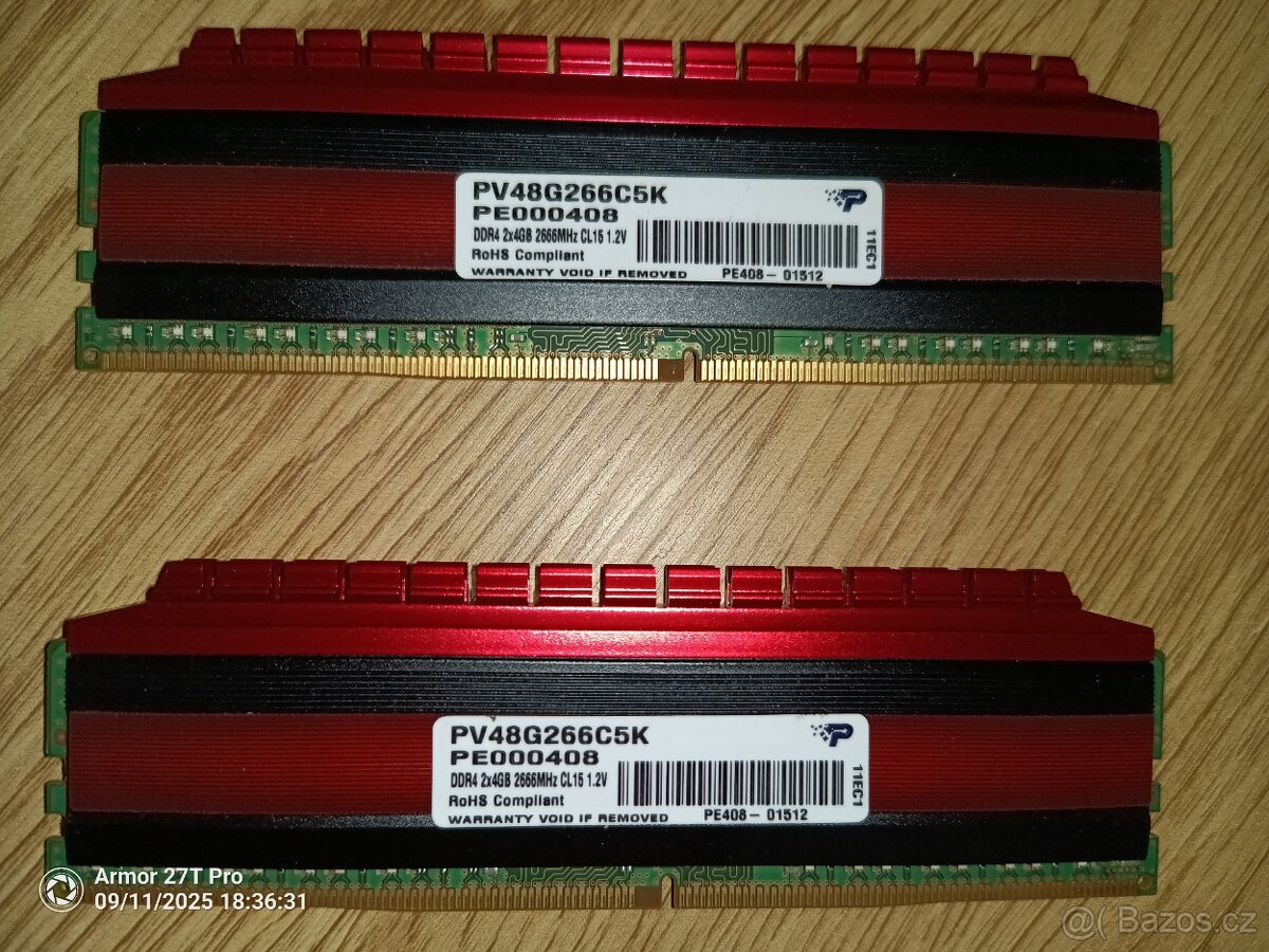 Patriot VIPER DDR4 CL15 2x4GB 2666 Mhz - 2