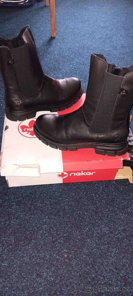 Dámské kožené Chelsea Rieker 41 Nové - 2