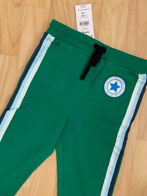 Zelené sportovní kalhoty - tepláčky, vel.134, NOVÉ, Sinsay - 2