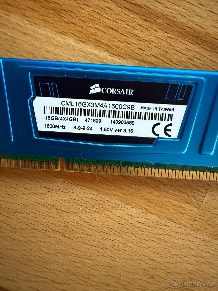 Corsair Vengence LP 8GB KIT (2x 4GB) DDR3 - 2