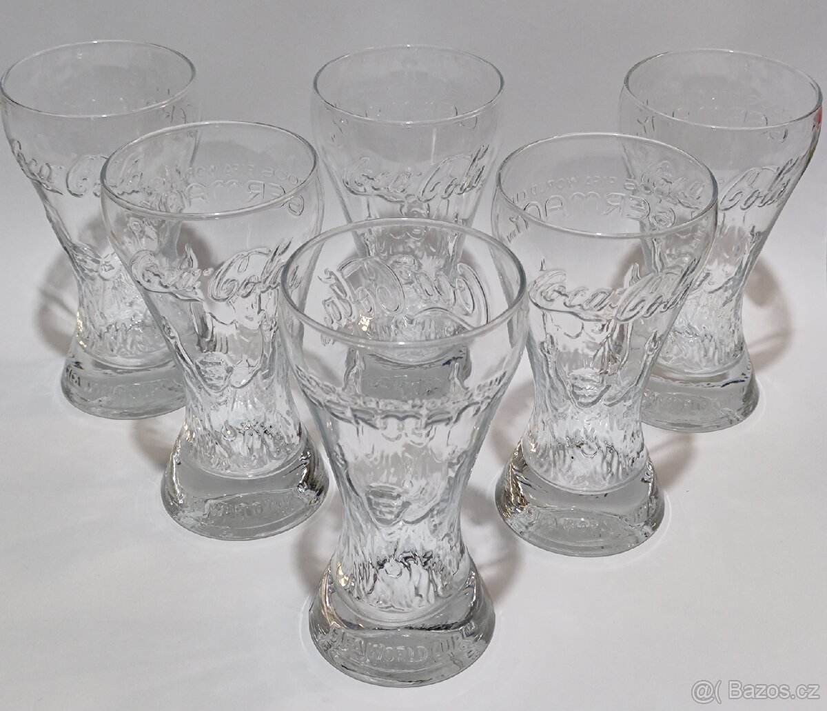 Coca Cola, fotbalové sklenice 2006, 100.-/ks, pošta 69.- - 2