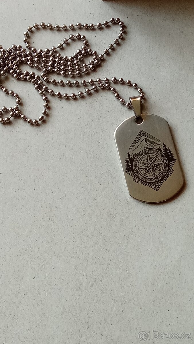 Řetízek z pravé chirurgické oceli dřevěná dárková krabička - 2