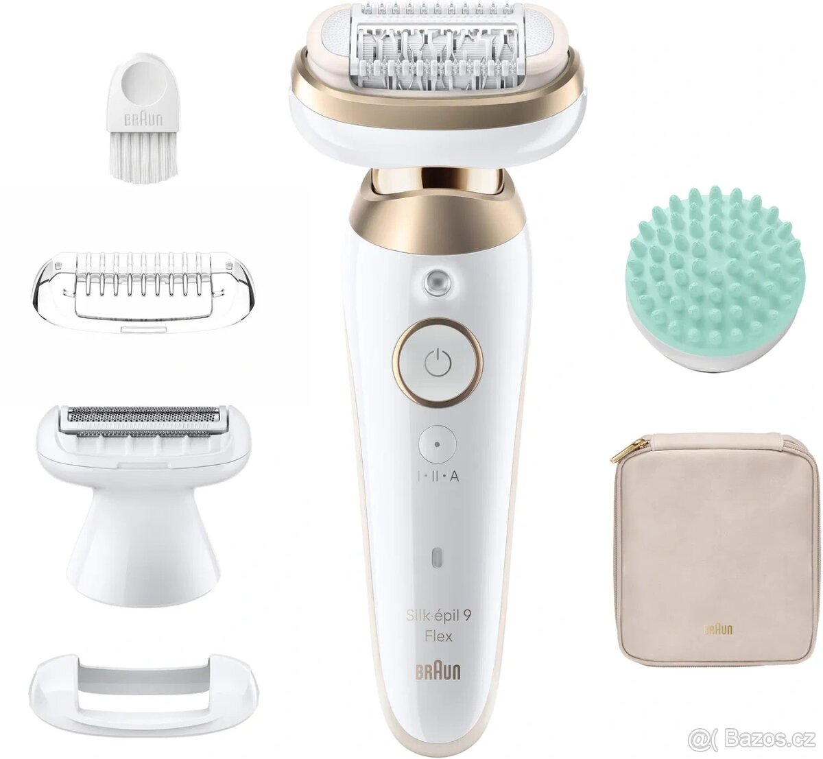 Braun Silk·épil 9 Flex 9-071 3D, Bílý/Zlatý - 2