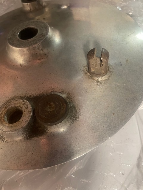 NORTON ES 2 Brzdový štít přední kolo - 2