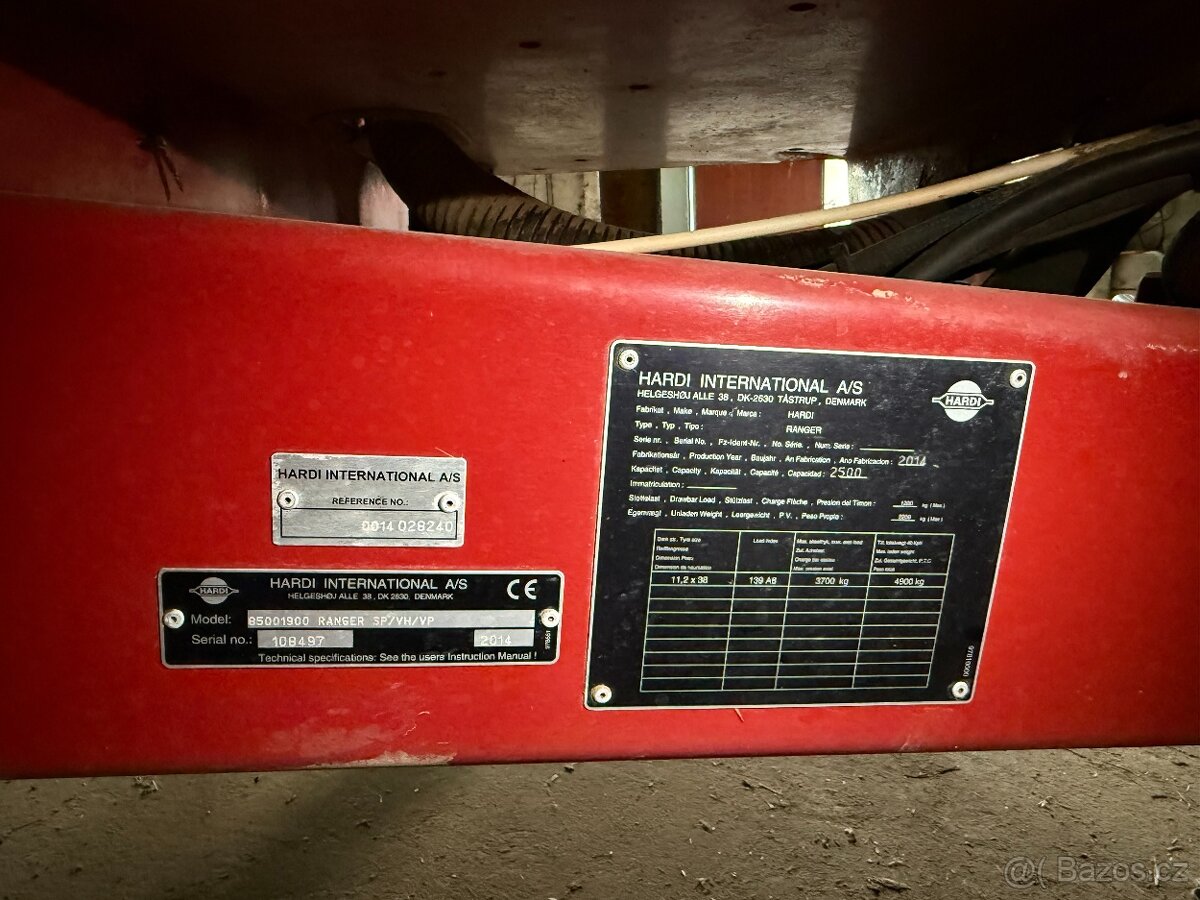 Postřikovač HARDI RANGER 2500 - 2