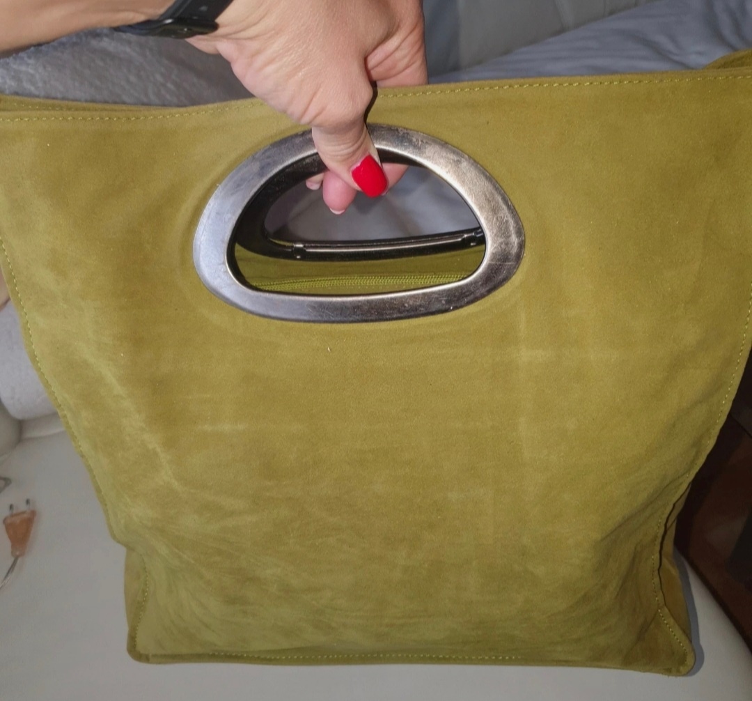 Olivová kabelka do ruky - 2