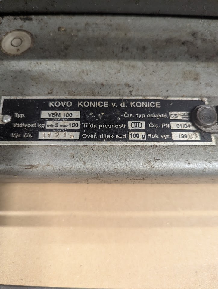 Včely - ÚLOVÁ VÁHA DECIMÁLNÍ VBM 100 - 2