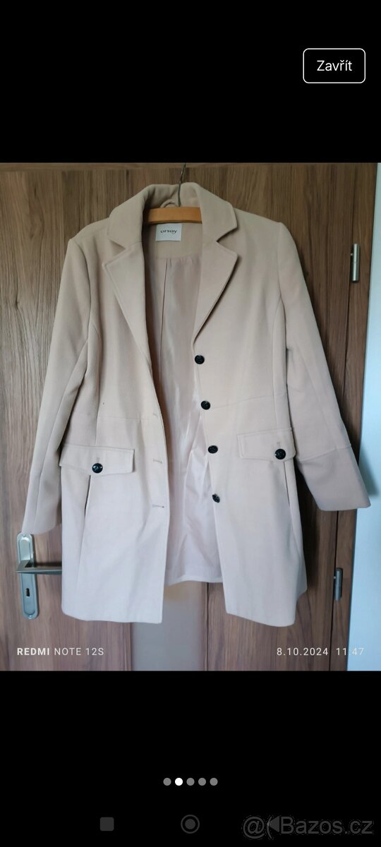 Béžový kabát ORSAY vel.40 - 2