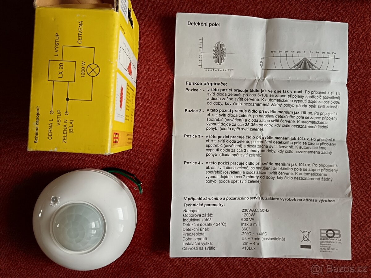 Stropní pohybová čidla - 2