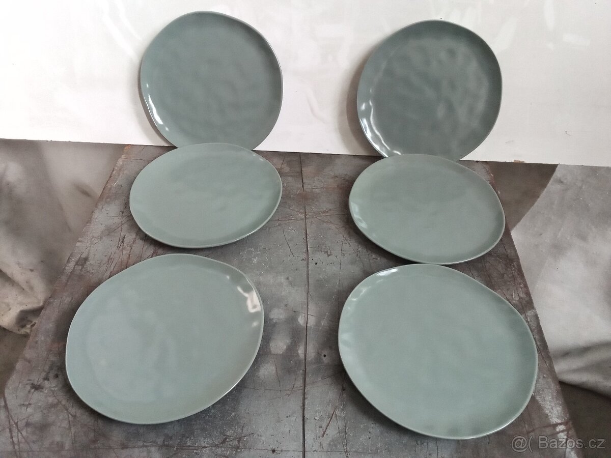 NOVÁ sada 6 ks talířů KARE Organic 26cm Talíř Organic - 2