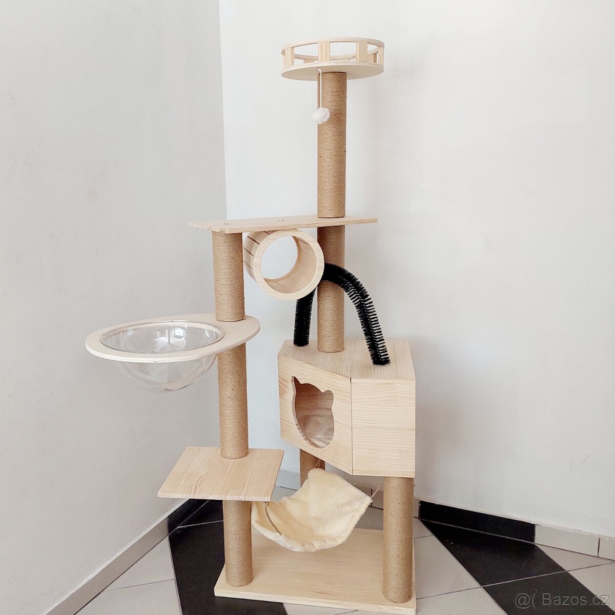 Škrabadlo pro kočky 159 cm, průměr sloupků 8 cm - nové - 2