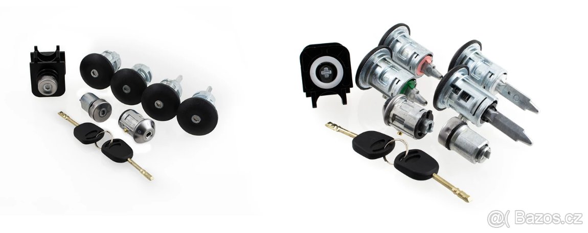 Zámky-sada 7ks, Ford Transit 00-06 - 2