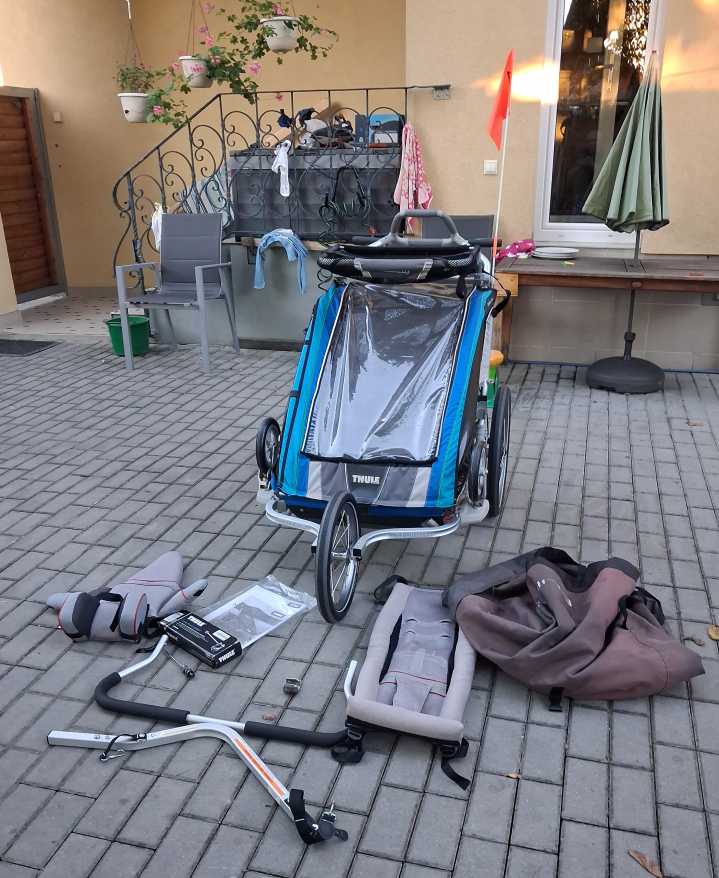 THULE CX2 vozík a kočárek pro 2 děti - 2