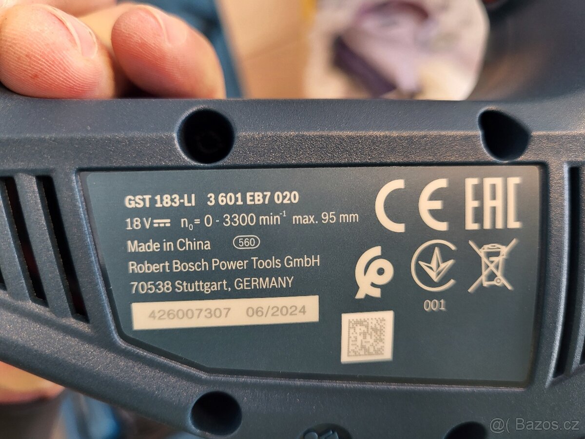 Aku přímočará pila BOSCH - nové - 2