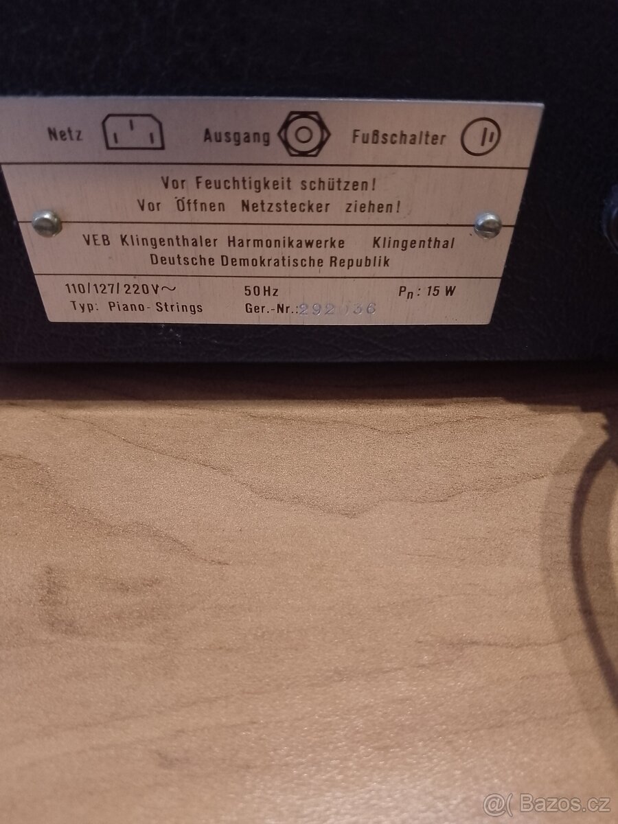 Klávesy Vermona - 2