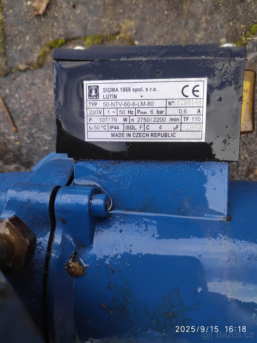 Oběhové čerpadlo TV Sigma - 2