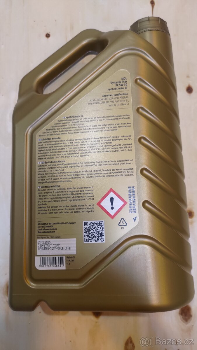 MOL Dynamic Star PC 5W-30 4L - 2