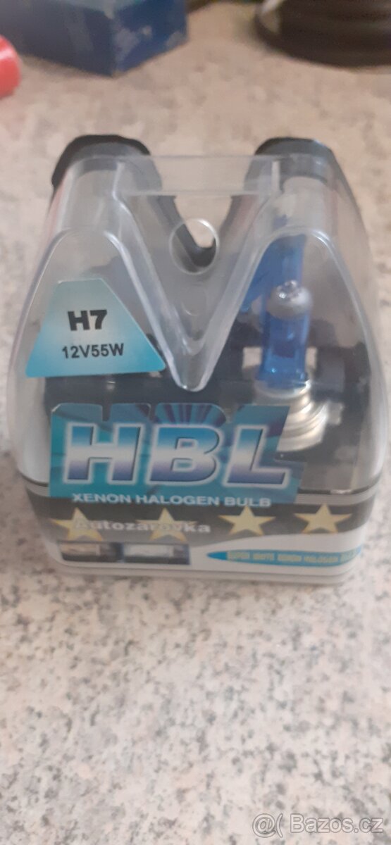 2×H4 žárovka + 1xH7 halogenová žárovka 12V 55W - 2