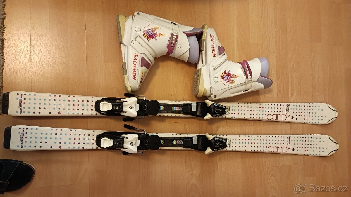 Dívčí lyže 140cm a lyžáky - 2