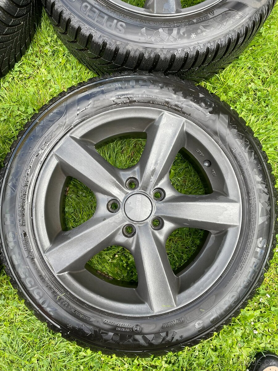 alu sada zimní Ford,Volvo 205/55/R16 5x108 - vzorek 90% - 2