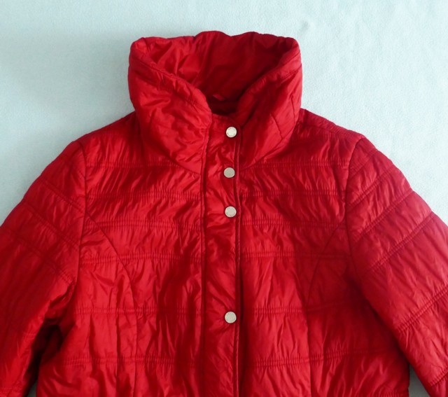 Zimní vínová prošívaná bunda, vel. L, zn. Betty Barclay - 2