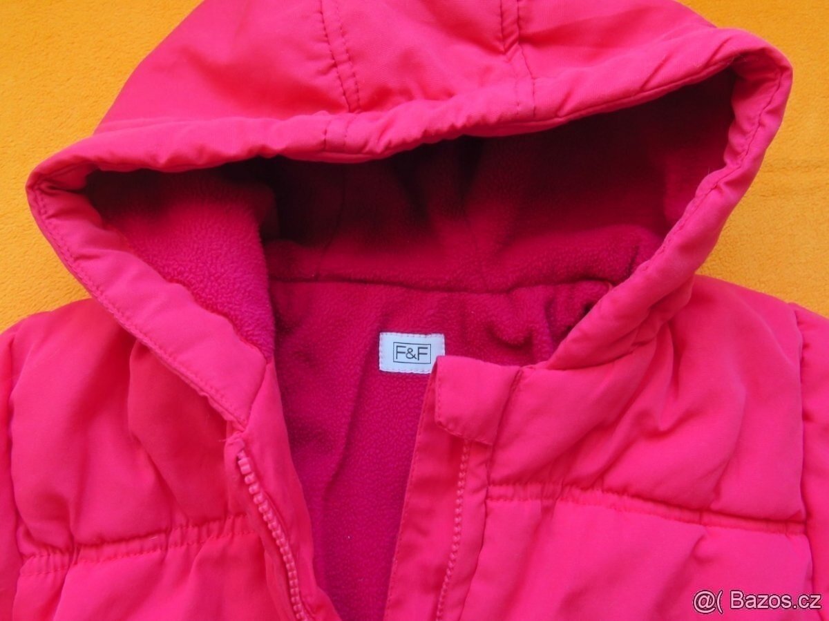 Bunda červená podzim/zima, vel. 110 - 2
