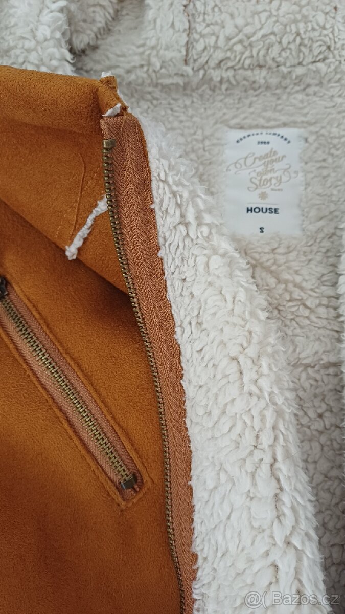 Nádherný teplý semišový kabát - 2