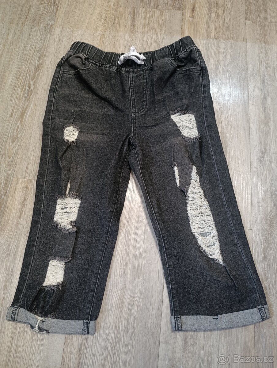 Nové 3/4 džíny velikost M - 2